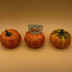 Pumpkin Stud Earrings 3/$30 🎃